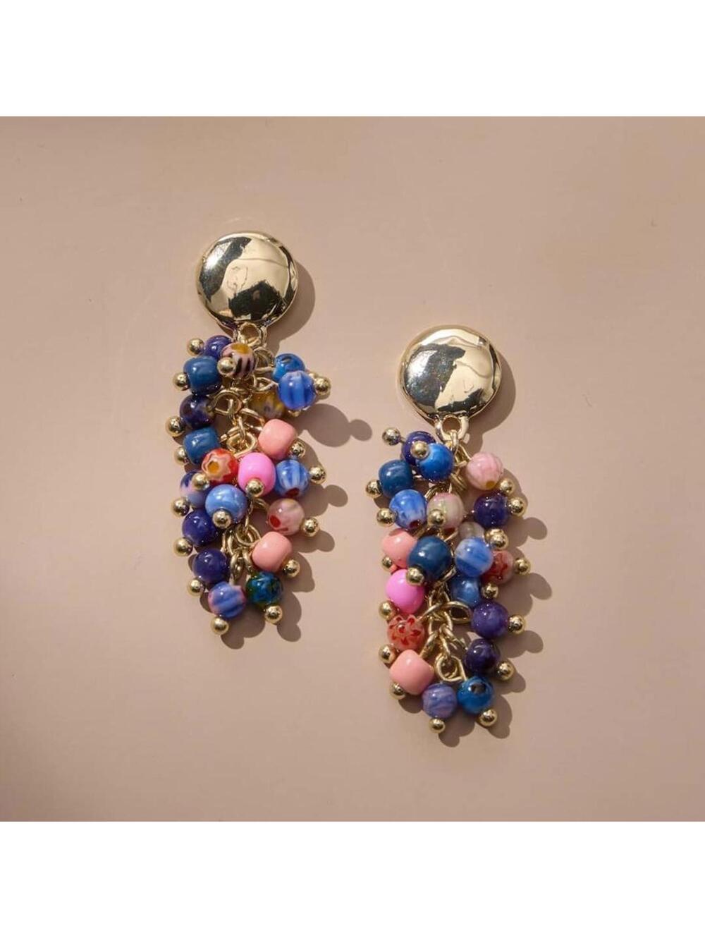 J.Jill Beaded Cluster Earrings